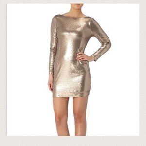 Kardashian Kollection Gold Sequin Dress